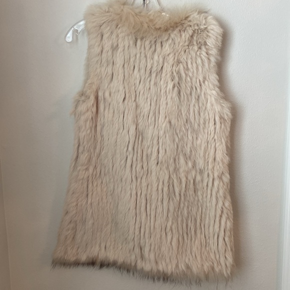 Love Token Tan Rabbit Fur Vest - Picture 2 of 7